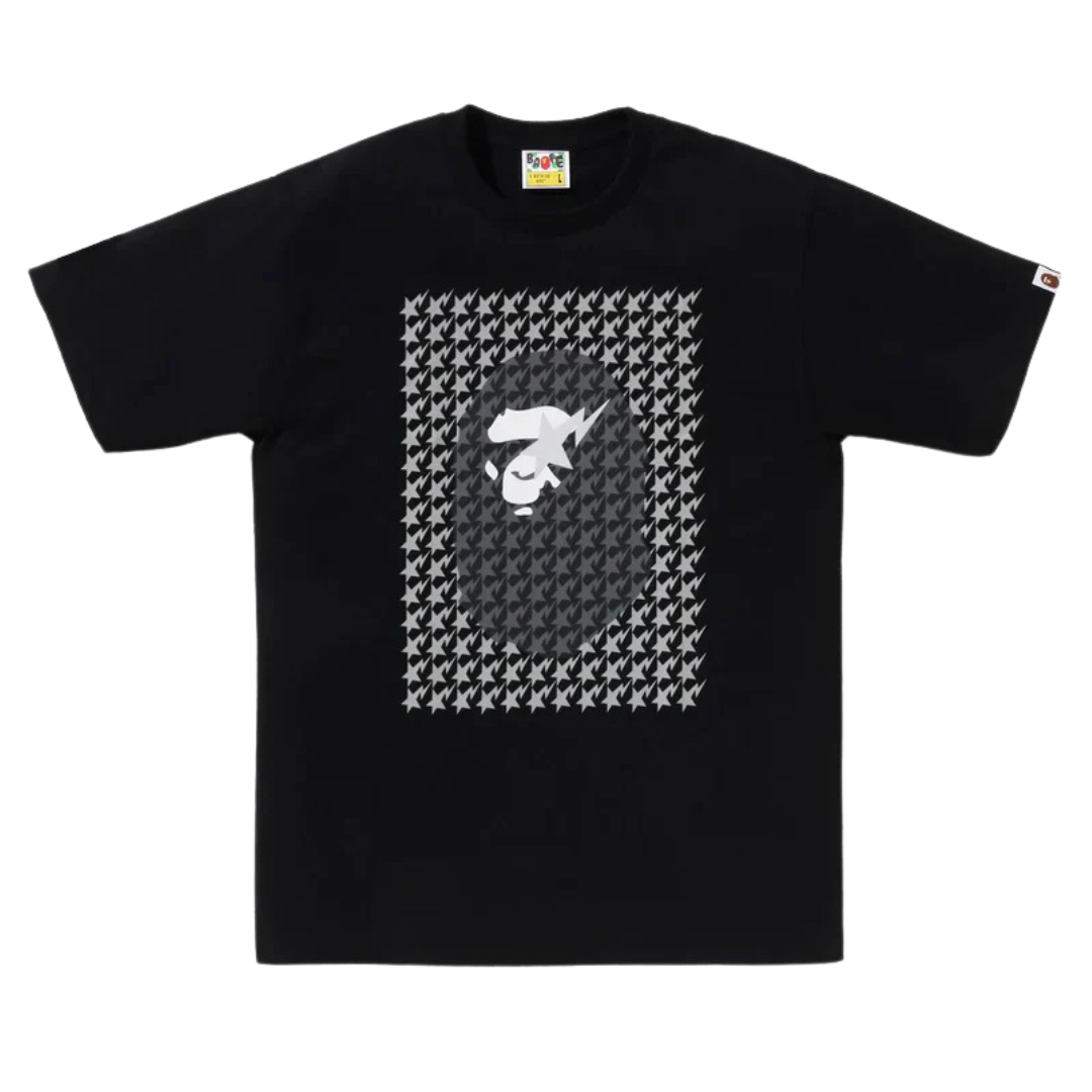 A BATHING APE Hound Sta Ape Head Black