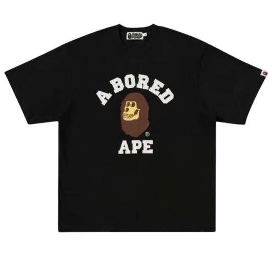 Bape x BAYC College Tee Black 2023