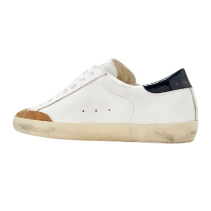 Golden Goose Superstar White Beige Silver (Mens)
