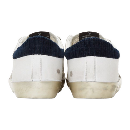 Golden Goose Superstar White Leather Blue (Mens)