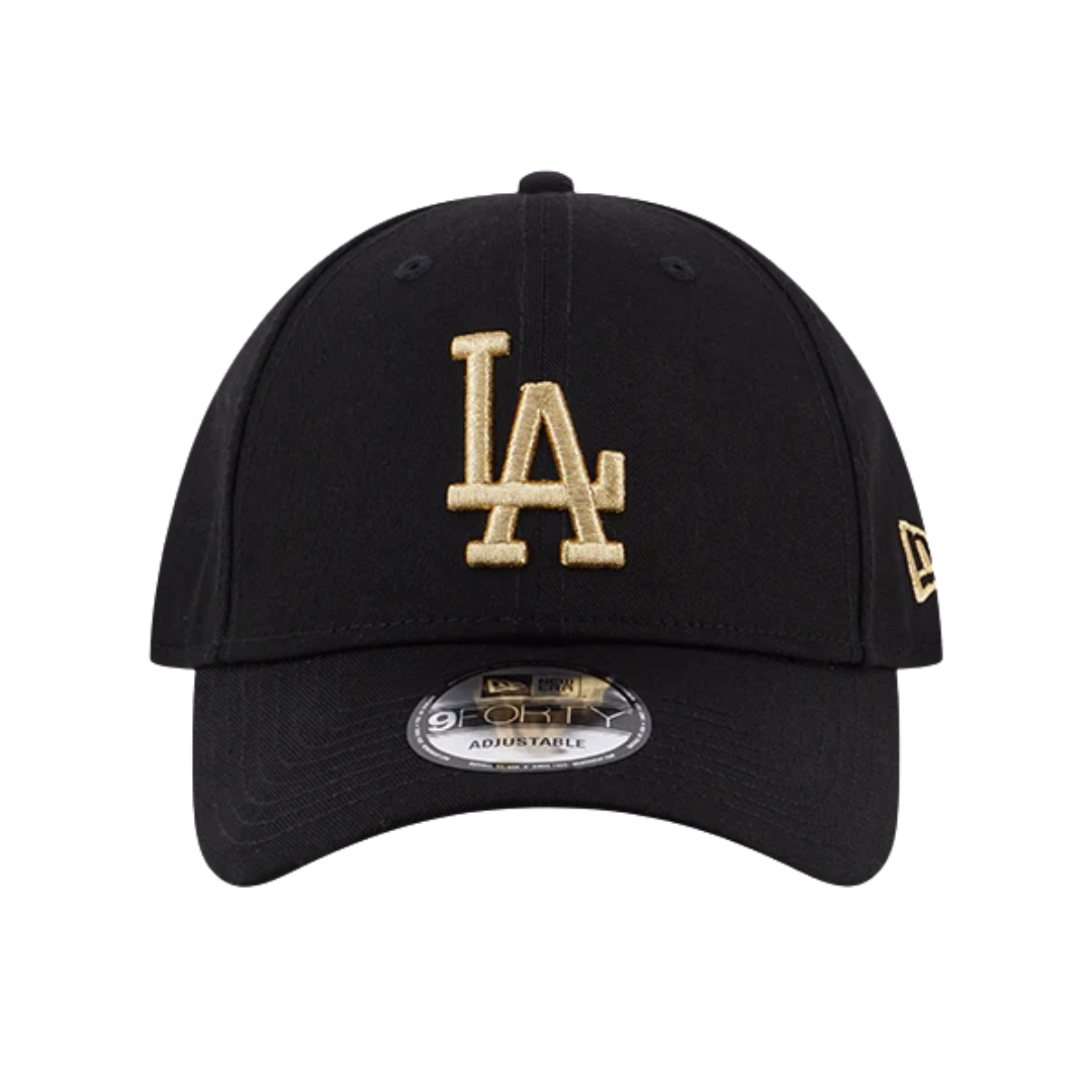 New Era 9forty Los Angeles Dodgers Logo Black Gold