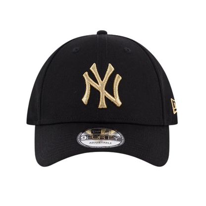 New Era 9forty New York Yankees Logo Black Gold