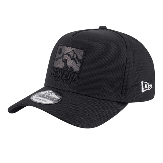 New Era Wordmark Cordura Re Cor Black 9FORTY A-Frame Snapback Cap