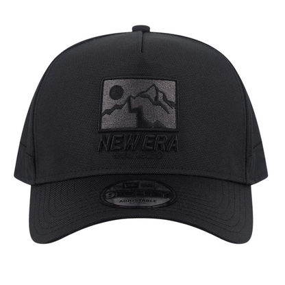 New Era Wordmark Cordura Re Cor Black 9FORTY A-Frame Snapback Cap