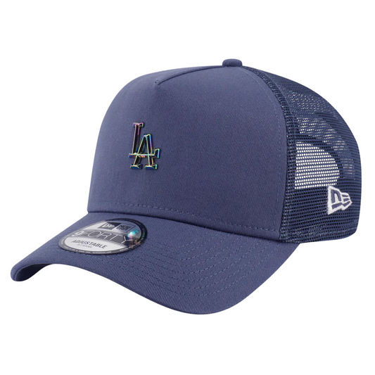 New Era 9Forty AF Trucker Los Angeles Dodgers Mlb Metal Badge Muted Indigo