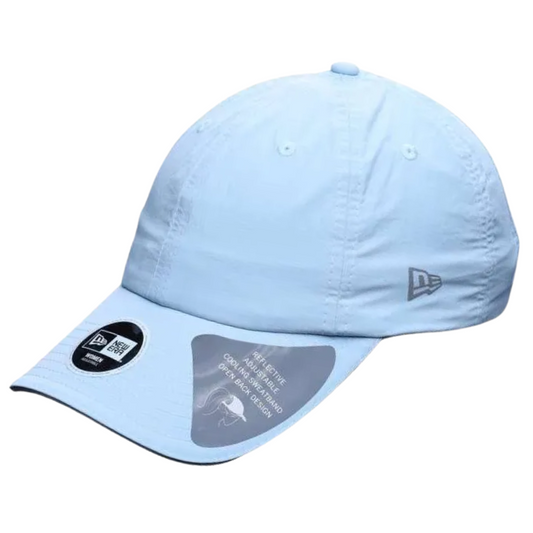 New Era Women Open Back Reflective Pale Blue Adjustable Cap