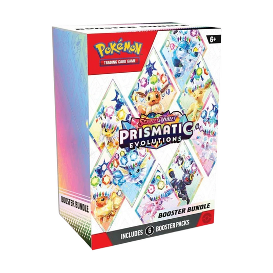 Pokémon TCG: Scarlet & Violet Prismatic Evolutions Booster Bundle - 6 Packs