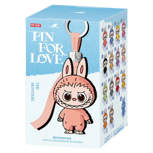 Popmart Labubu The Monsters Pin For Love Vinyl Plush Pendant Blind Box (N-Z)