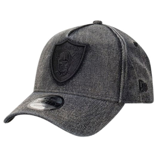 New Era 9forty Denim Snow Wash Las Vegas Raiders Black