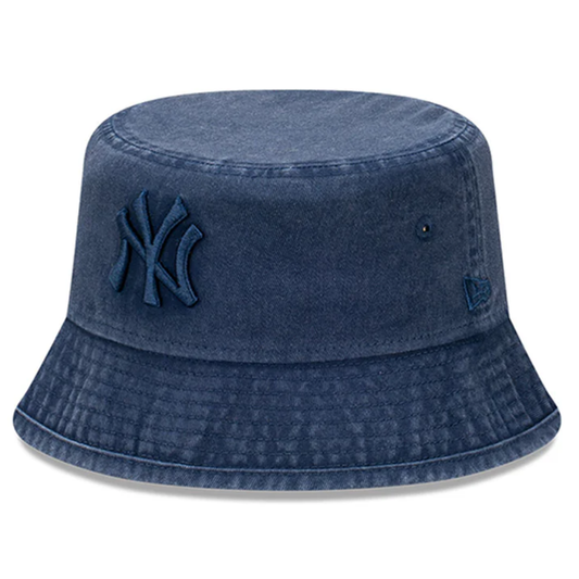 New Era New York Yankees Tonal Snow Wash Oceanside Blue Bucket 01