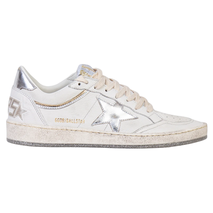 Golden Goose Ball Star Optic White Silver (Womens)