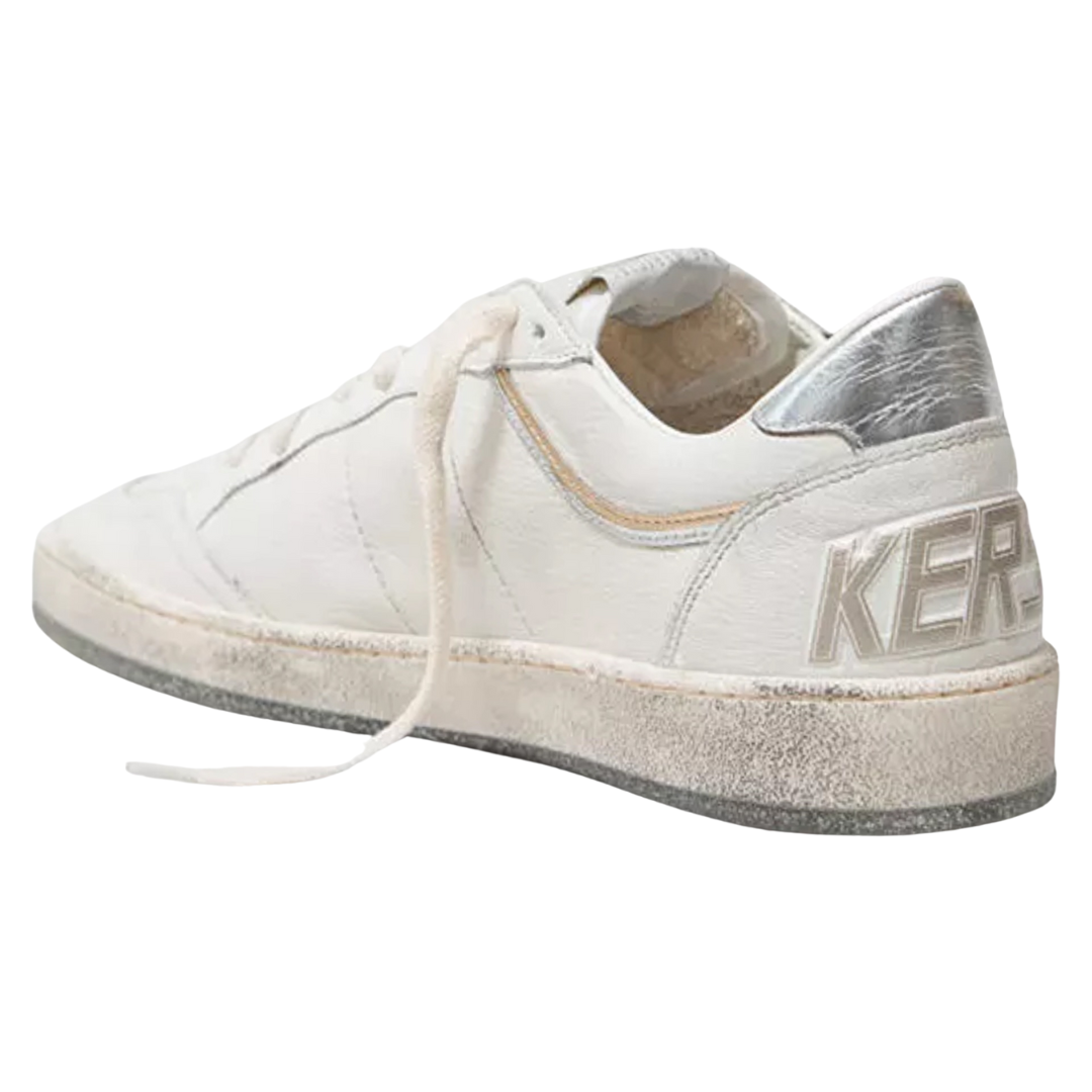 Golden Goose Ball Star Optic White Silver (Womens)