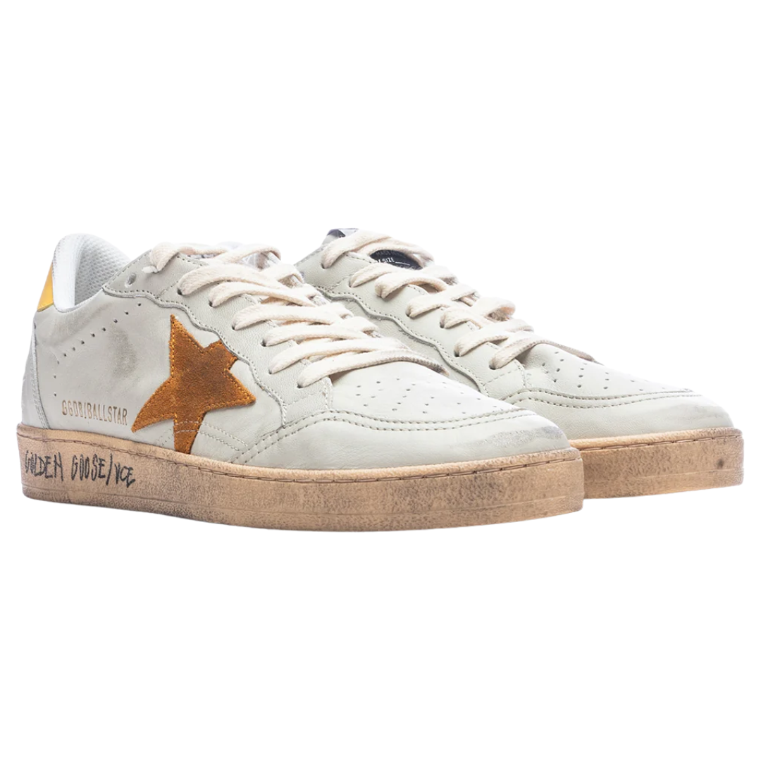 Golden Goose Ball Star White Cathay Spice (Mens)