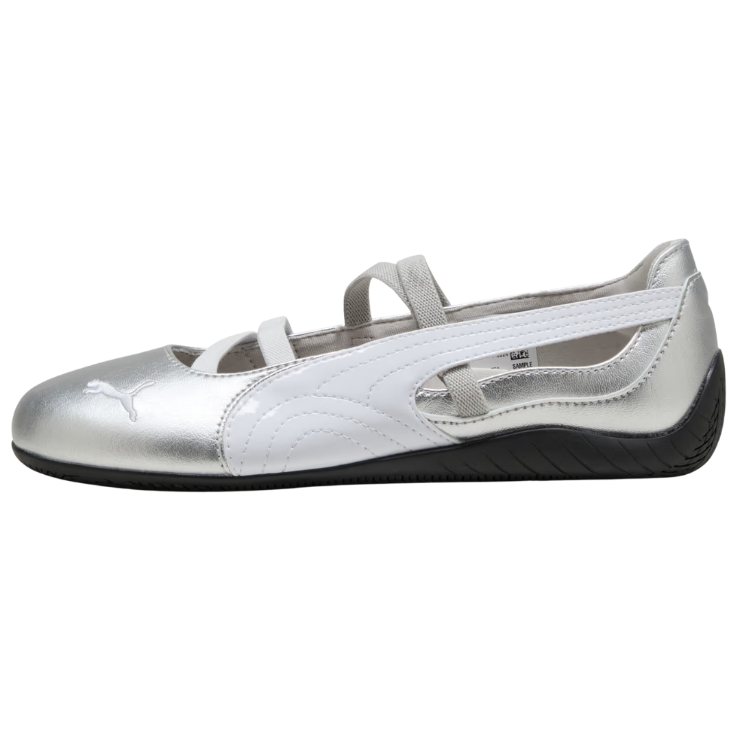 Puma Speedcat Ballet Metallic Silver White (Womens)