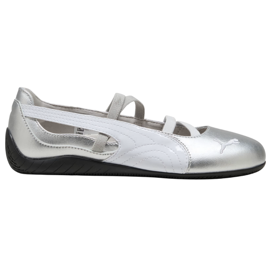 Puma Speedcat Ballet Metallic Silver White (Womens)