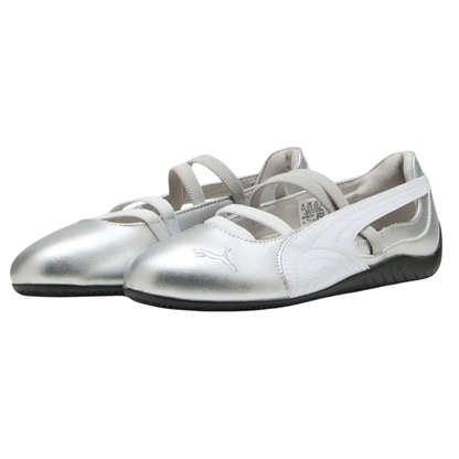 Puma Speedcat Ballet Metallic Silver White (Womens)