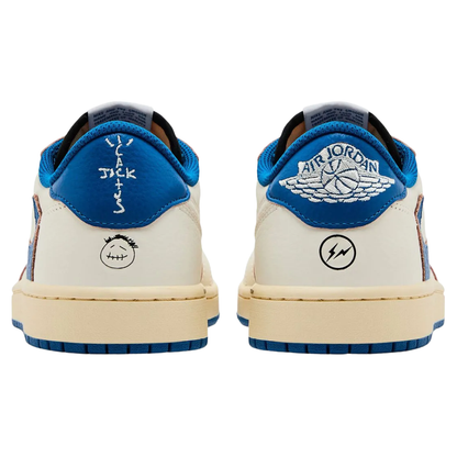 Travis Scott x Fragment x Air Jordan 1 Low OG Sail Military Blue