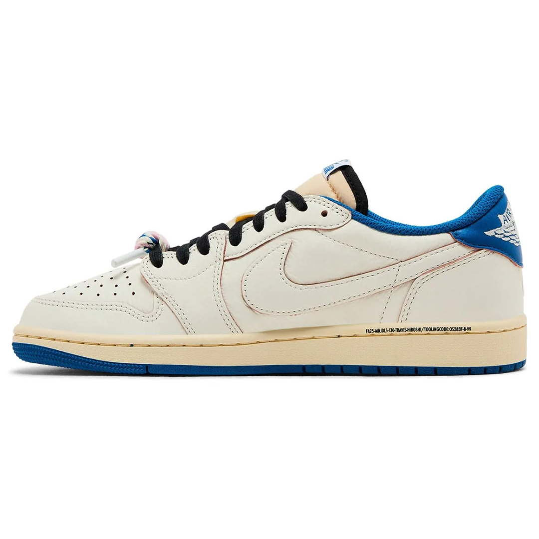 Travis Scott x Fragment x Air Jordan 1 Low OG Sail Military Blue