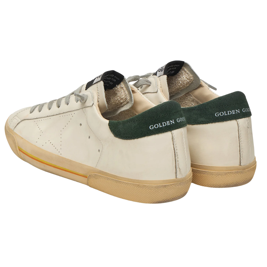 Golden Goose Super-Star White Green (Mens)