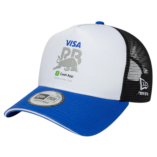 New Era VISA CASH APP RACING BULLS ESSENTIAL 2-TONE BLUE VISOR WHITE