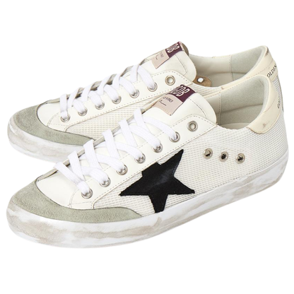 Golden Goose Superstar White Black Beige (Mens)