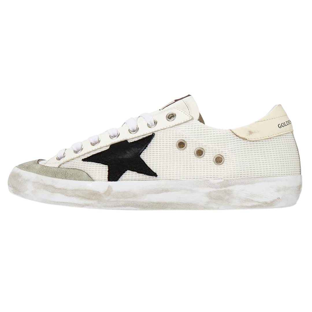Golden Goose Superstar White Black Beige (Mens)