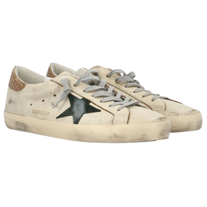 Golden Goose Super Star Cream Green (Mens)