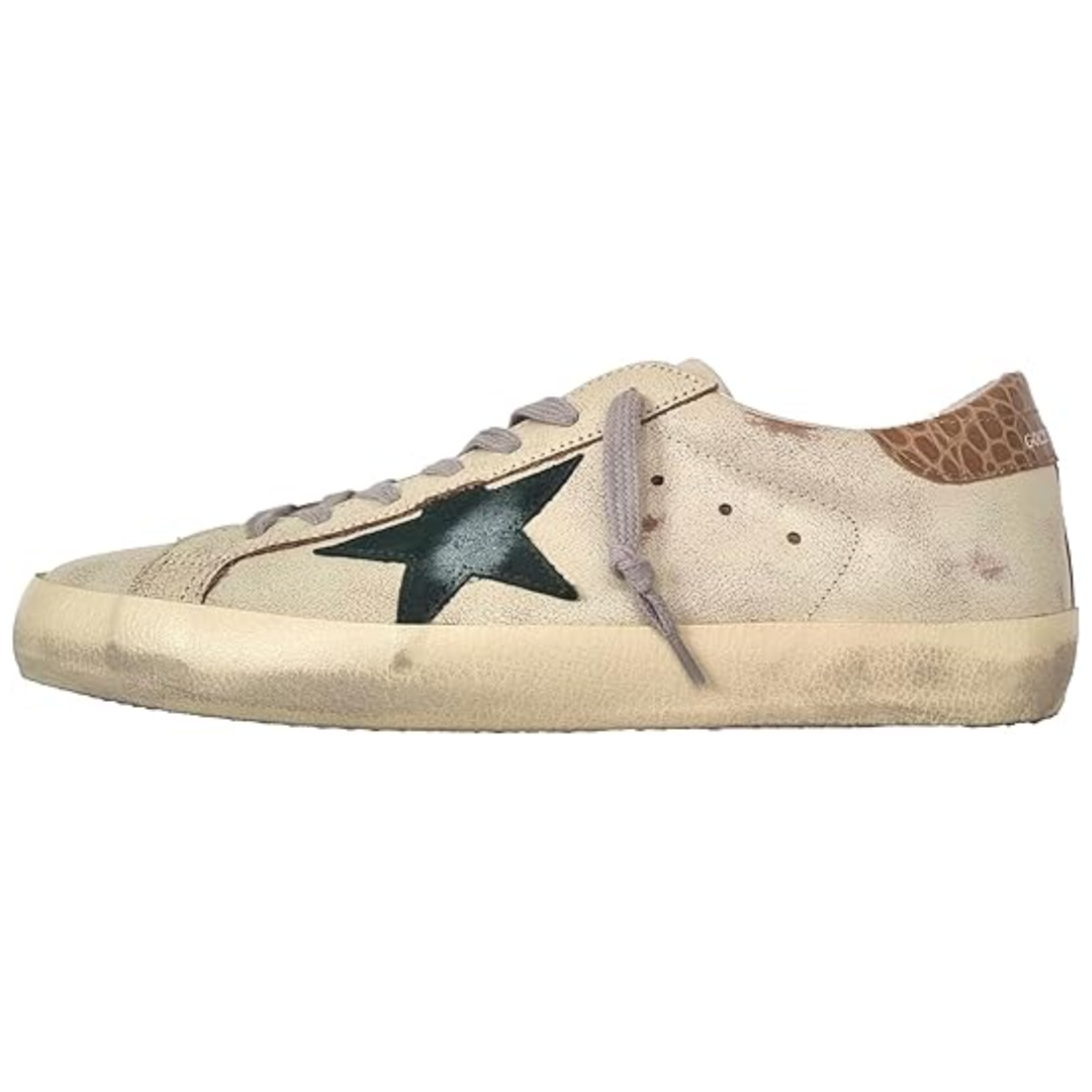 Golden Goose Super Star Cream Green (Mens)