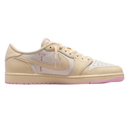 Air Jordan 1 Low x Travis Scott Muslin and Shy Pink (Mens)