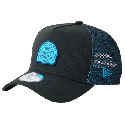 New Era Golf Double Mesh Black Teal 9FORTY A-Frame Adjustable Cap