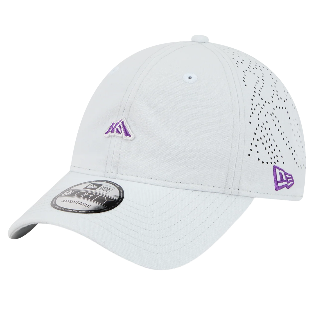 NEW ERA MINI MOUNTAIN LOGO SILVER SNOW 9FORTY UNST CAP