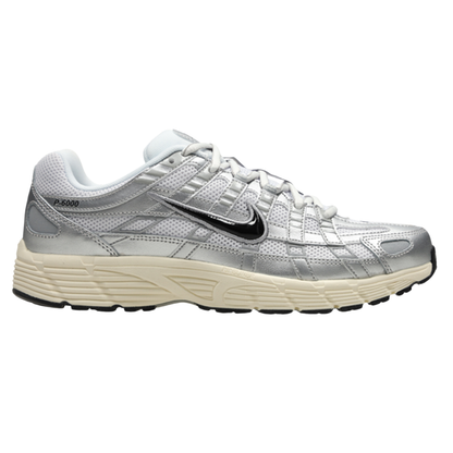 Nike P-6000 White Metallic Silver (Mens)