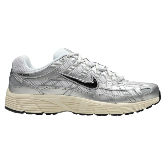 Nike P-6000 White Metallic Silver (Mens)