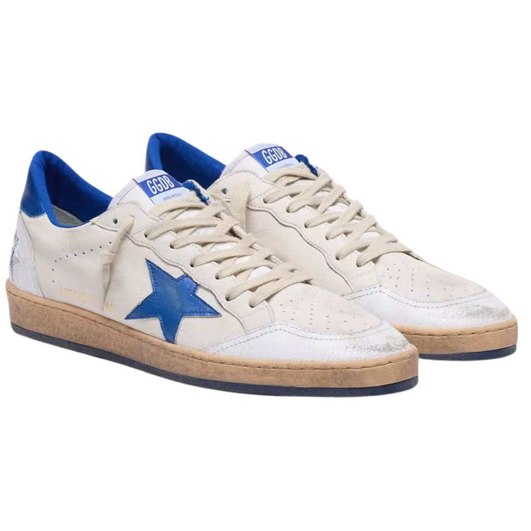 Golden Goose Ball Star White Blue (Mens)