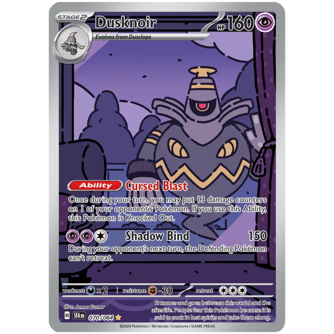 Dusknoir Shrouded Fable Illustration Rare • 070/064 Holofoil