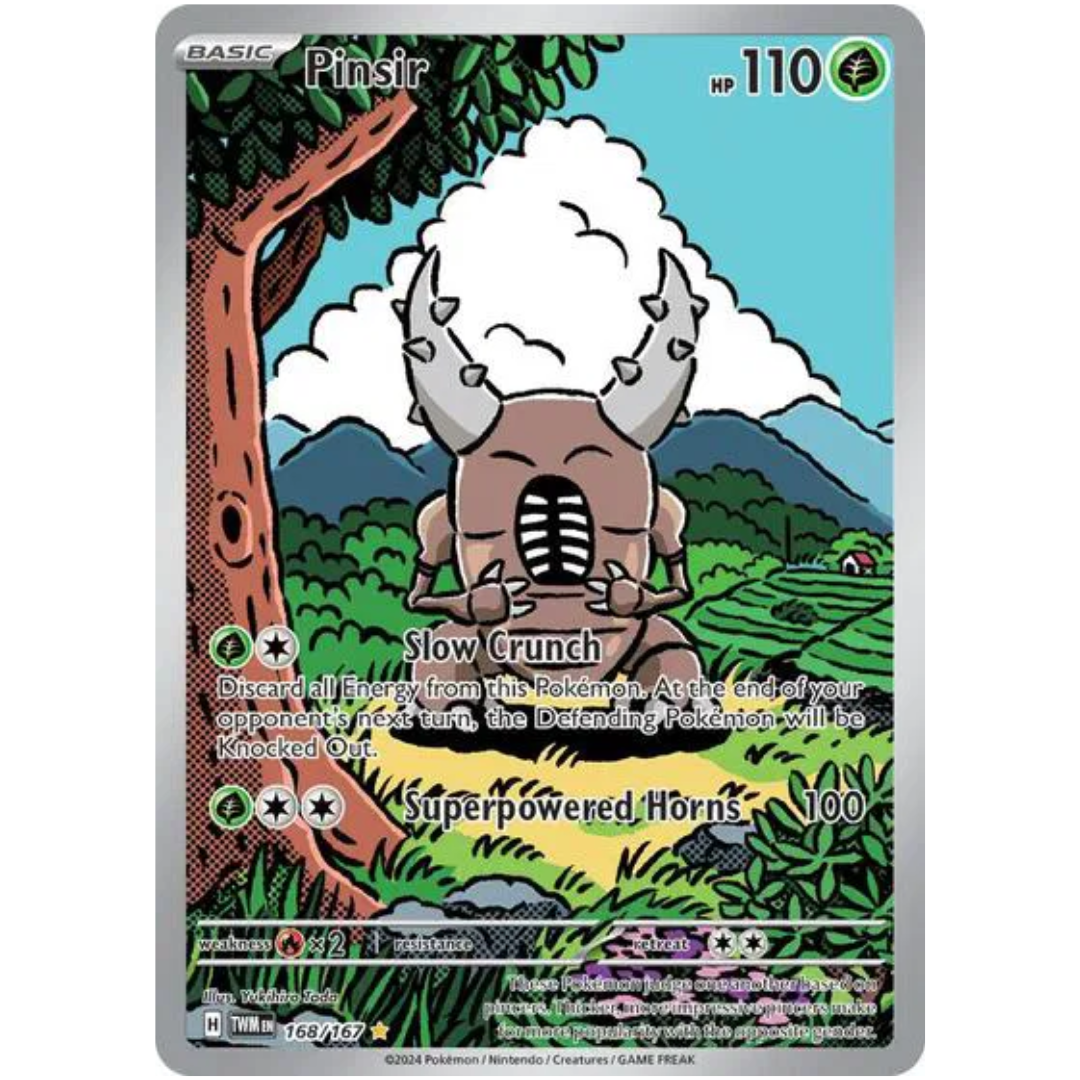 Pinsir Twilight Masquerade Illustration Rare • 168/167 Holofoil