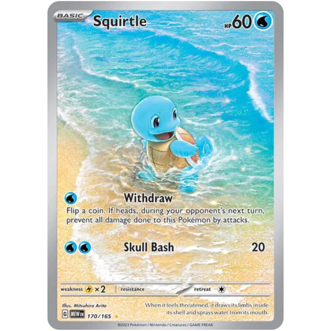 Squirtle SV: 151 Illustration Rare • 170/165 Holofoil