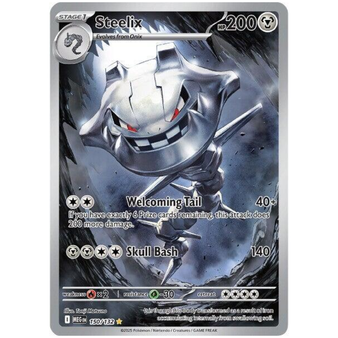 Steelix Mega Evolution Illustration Rare • 150/132 Holofoil