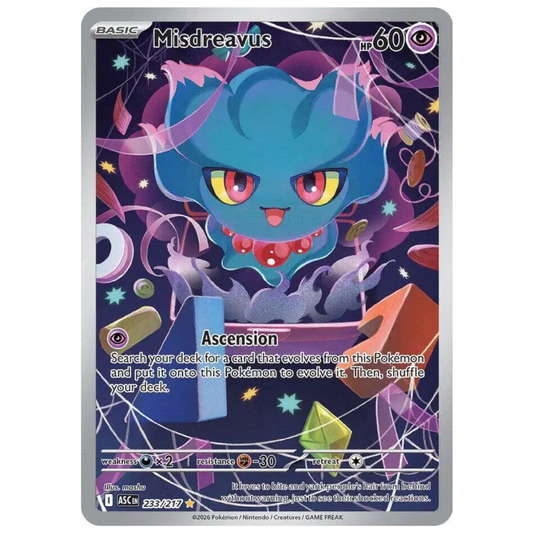 Misdreavus Ascended Heroes Illustration Rare • 233/217 Holofoil