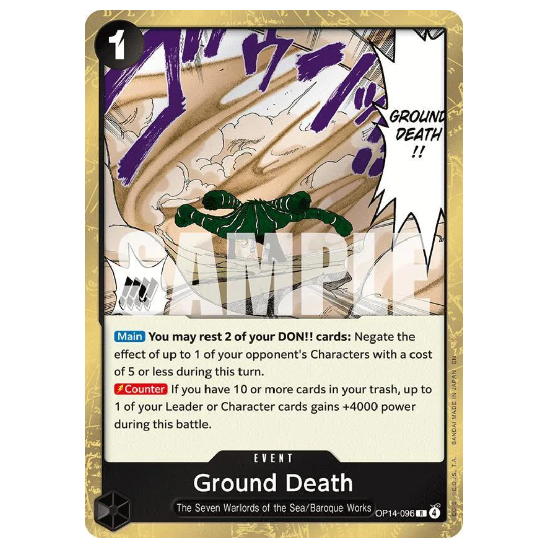 Ground Death The Azure Sea's Seven R • OP14-096 Foil