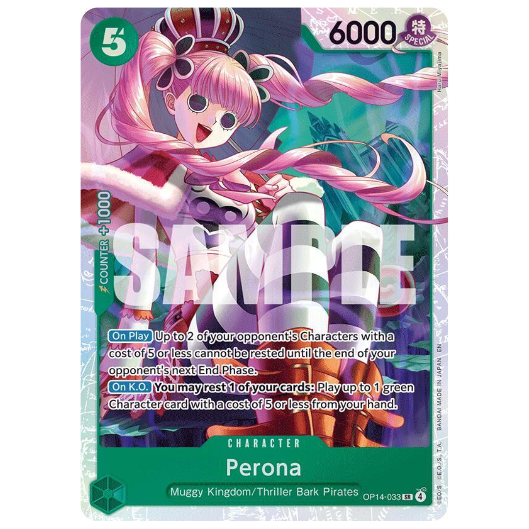 Perona The Azure Sea's Seven SR • OP14-033 Foil ₱66