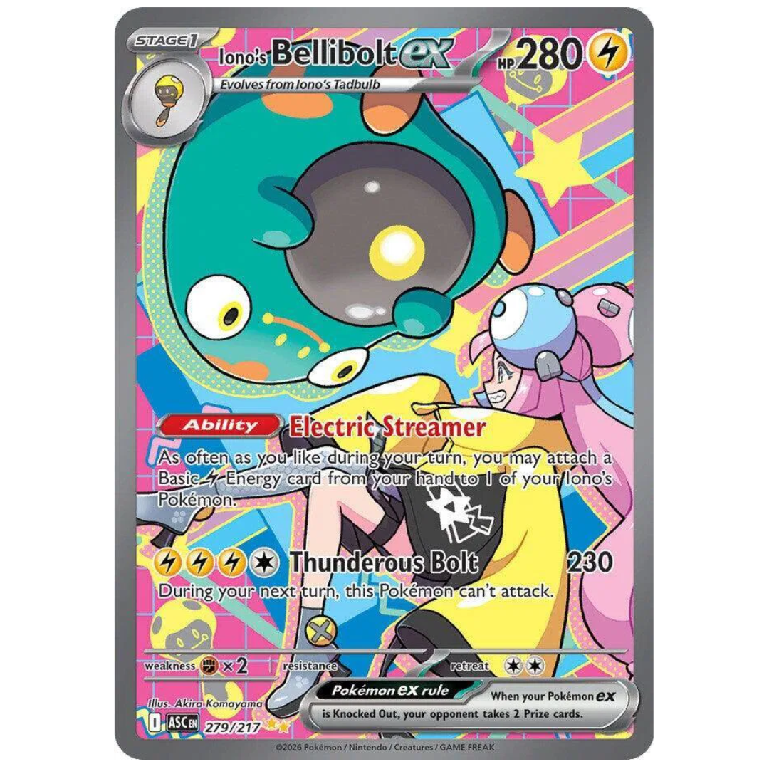 Ionos Bellibolt ex Ascended Heroes Special Illustration Rare • 279/217 Holofoil