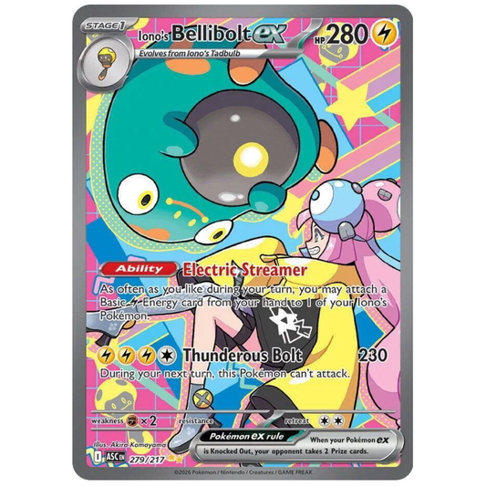 Ionos Bellibolt ex Ascended Heroes Special Illustration Rare • 279/217 Holofoil