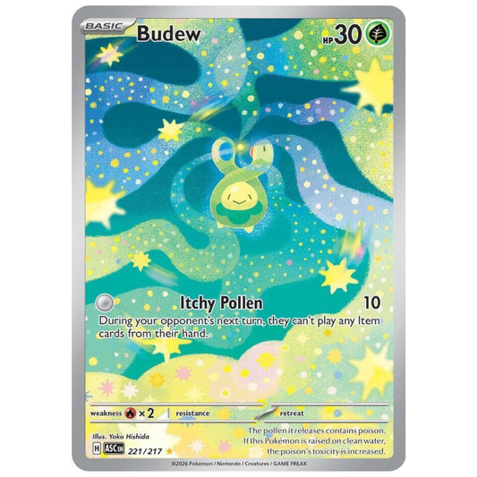 Budew Ascended Heroes Illustration Rare • 221/217 Holofoil