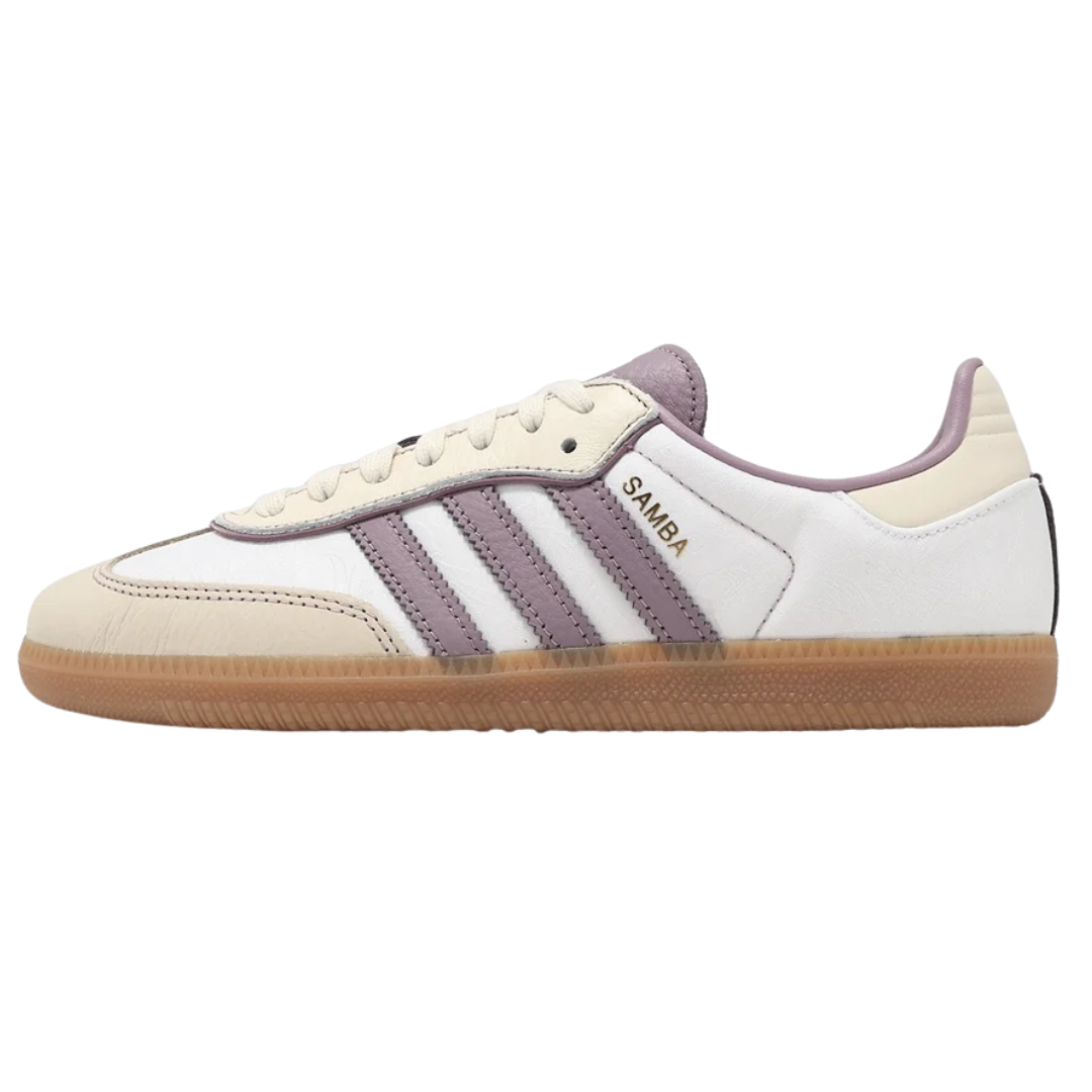 Adidas Samba Cream White Mauve Brown (Womens)