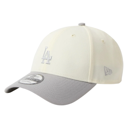 New Era 9FORTY Los Angeles Dodgers 2-Tone Grey Visor Chrome White Adjustable