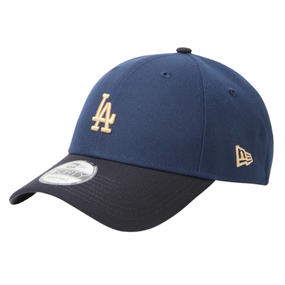 New Era LOS ANGELES DODGERS GOLD TEAM EMBLEM 2-TONE NAVY VISOR BLUE 9FORTY CAP