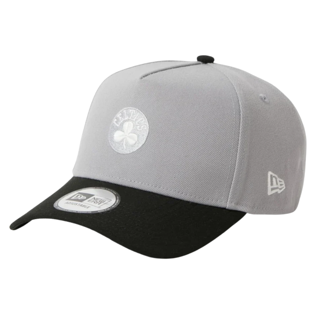 New Era Boston Celtics Two Tone Grey Black 9FORTY A-Frame Adjustable Cap