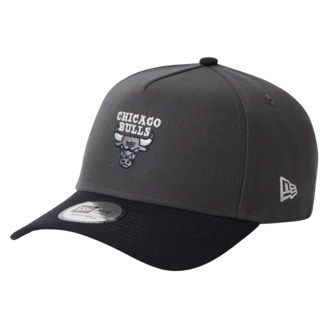 New Era Chicago Bulls Two Tone Grey Navy 9FORTY A-Frame Adjustable Cap