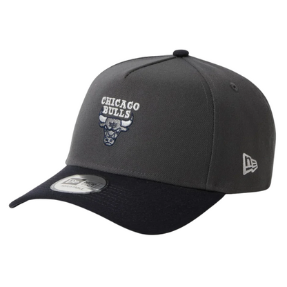 New Era Chicago Bulls Two Tone Grey Navy 9FORTY A-Frame Adjustable Cap